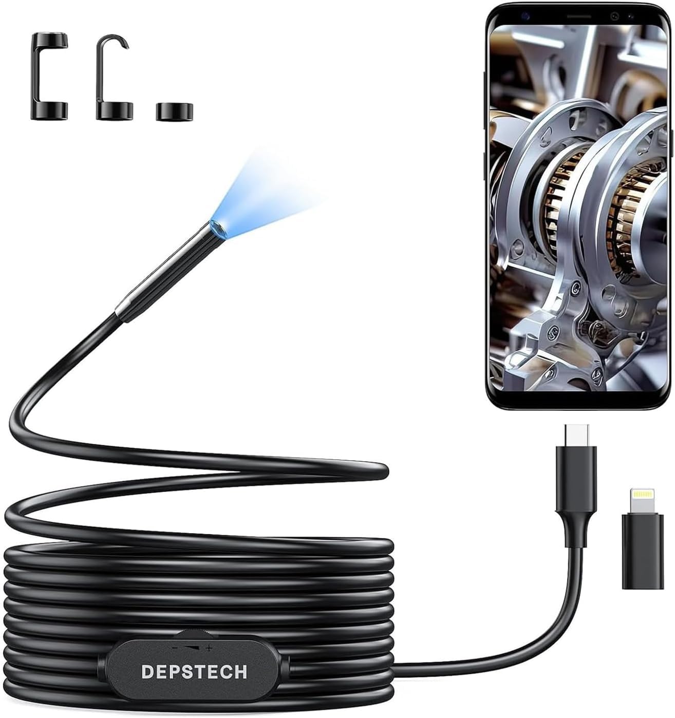 Amazon.co.jp: 【360万画素＆2K最新型】 ファイバースコープ DEPSTECH